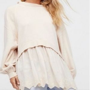 RARE free people hooded sweater